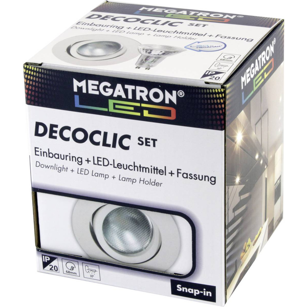 Megatron Beépíthető lámpa LED GU10, GU5.3 4.5 W Fehér (MT75400)