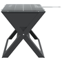 Faszén BBQ Grill - Összecsukható, Fekete, 46x30x31 cm, Acélból készült