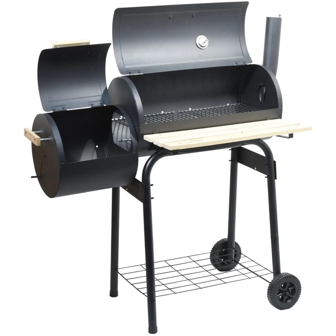 Cattara SMOKIE faszén tüzelésű grill füstölővel (8591686130485) (8591686130485)