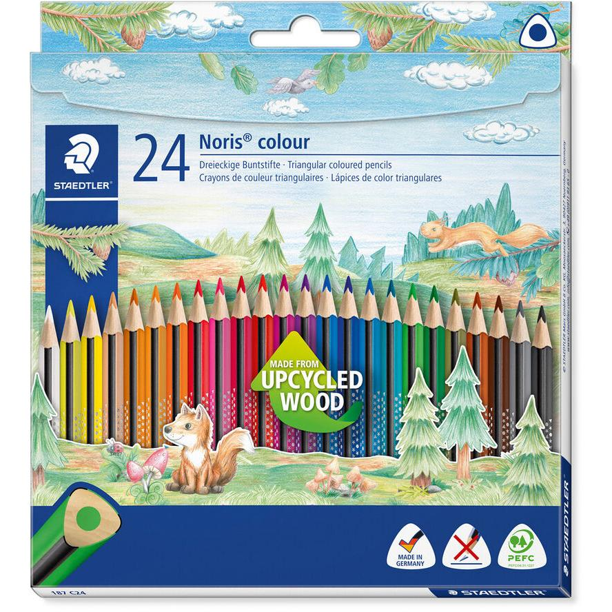Staedtler Noris Colour Háromszögletű színes ceruza készlet (24 db/csomag) (187 C24)