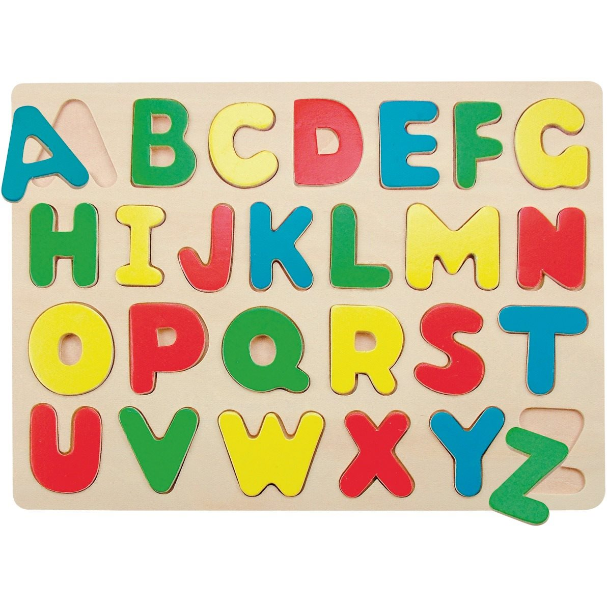 Woody Puzzle falemezen - Ábécé (8591864900688)