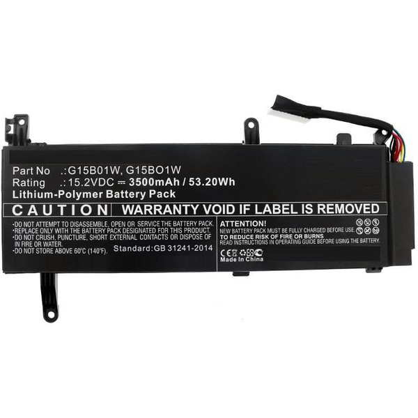 Battery 53.20Wh Li-Pol 15.2V