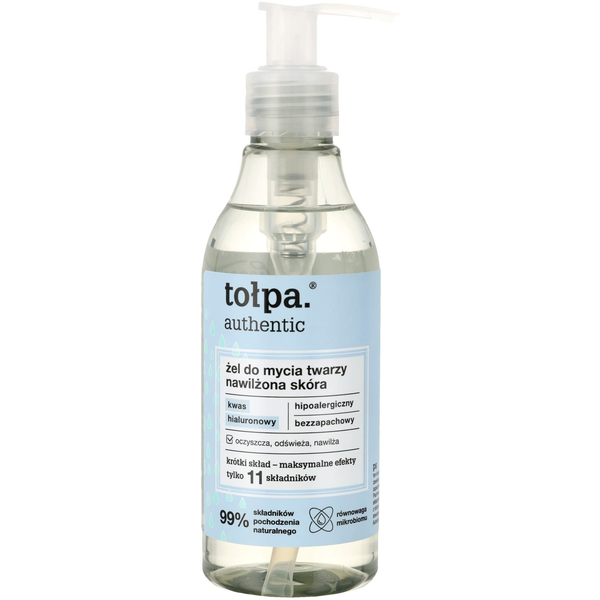 TOŁPA Authentic Żel do mycia twarzy - nawilżona skóra 195 ml