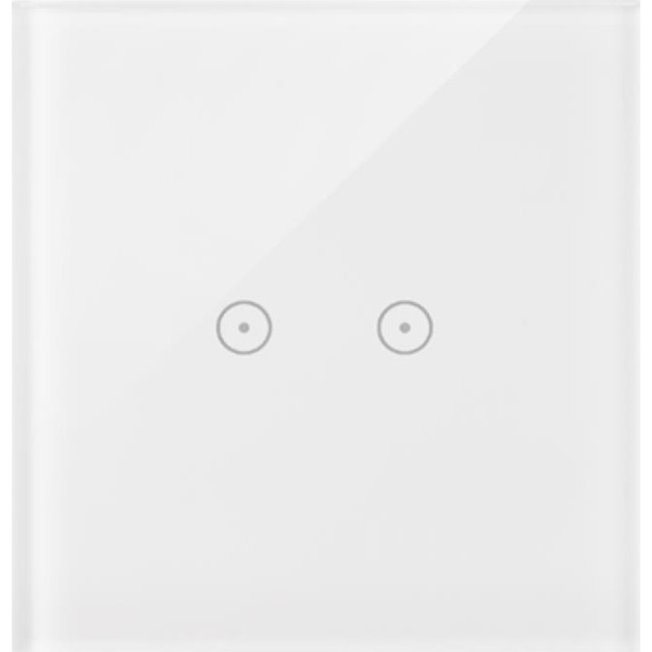 Kontakt-Simon Simon Touch ramki Panel dotykowy S54 Touch, 1 moduł, 2 pola dotykowe poziome biała perła DSTR12/70