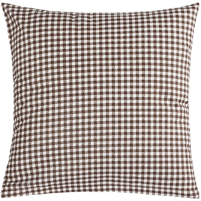 Bellatex 55/608 Berta párnahuzat, 45×45 cm, kockás, barna (11062)
