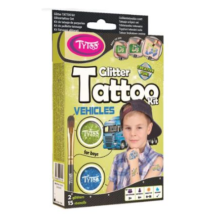 TyToo Járművek csillámtetoválás szett (CTDS0065) (CTDS0065)