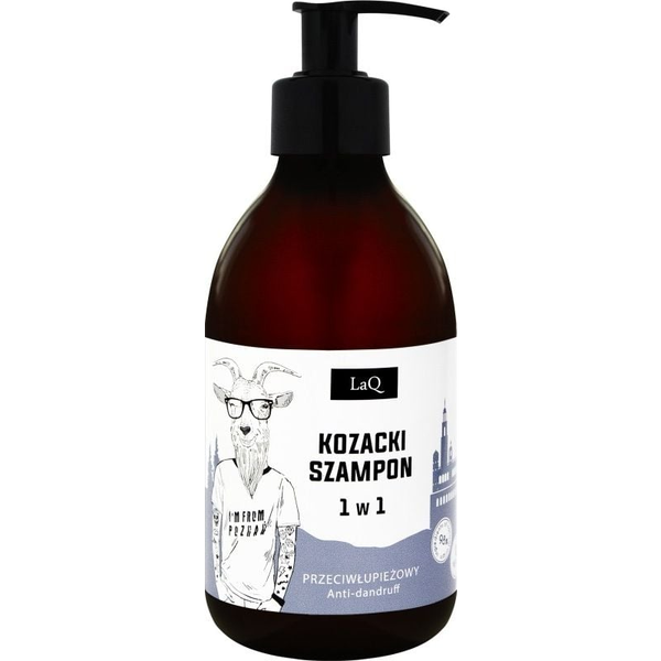 LaQ Kozacki szampon 1w1 przeciwłupieżowy z wyciągiem z drzewa herbacianego i kompleksem dwunastu ziół 300ml