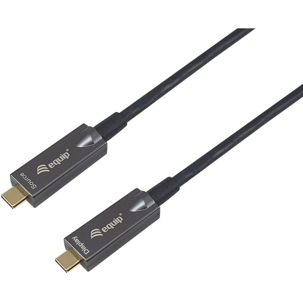 Equip 119463 USB-kabel USB 3.2 Gen 2 (3.1 Gen 2) 15 m USB C Sort