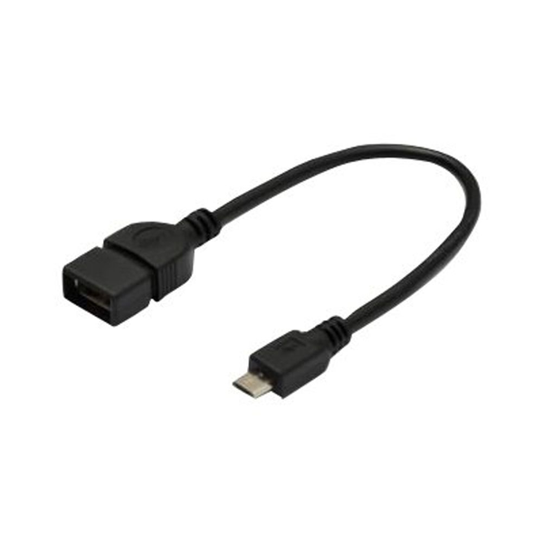 Assmann USB 2.0 adpter cable, OTG, type micro B - A