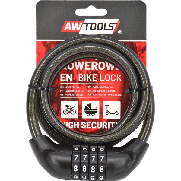 AWTOOLS ZAPIĘCIE ROWEROWE fi 10 x 120cm SZYFR