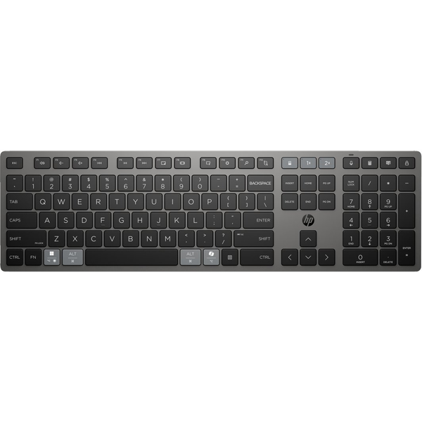 HP KBD 720Multi-DeviceRchrgblWL FR tastatur Hjemme/kontor USB + Bluetooth Sort