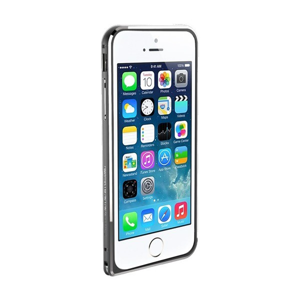 NILLKIN GOTHIC BORDER telefonvédő alumínium keret (BUMPER) SZÜRKE [Apple iPhone 6S 4.7] (5996457497805)