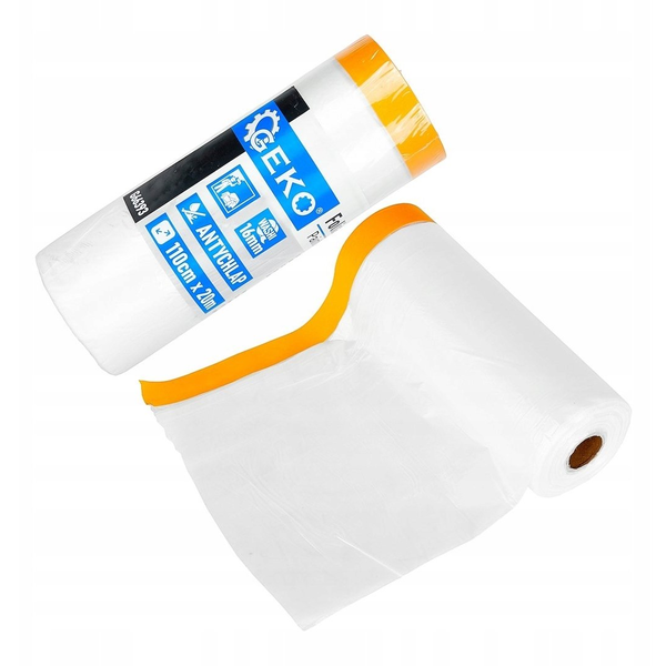 Folia malarska antychlap z taśmą washi 110cm x 20m / 16mm (30)