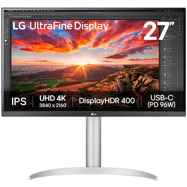 LG 27UP850K-W 27" 4K UltraFine IPS Monitor