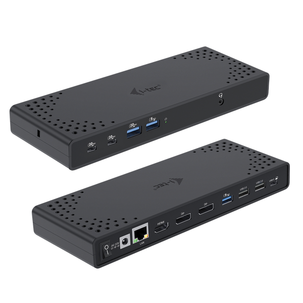 i-tec C31TRIPLE4KDOCKPD dockingstation Ledningsført USB 3.2 Gen 1 (3.1 Gen 1) Type-C Sort