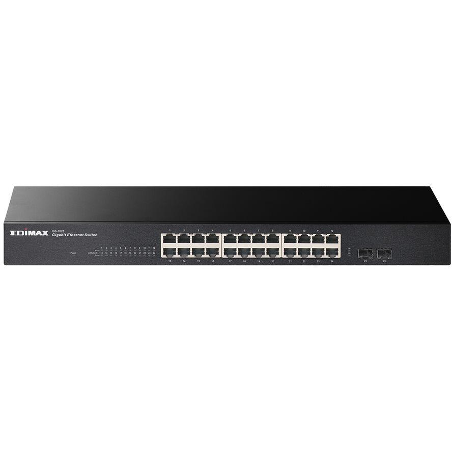 EDIMAX 26-portový gigabitový prepínač s 2 SFP portami (GS-1026 V3)