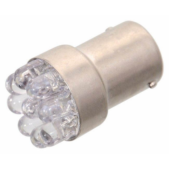 COMPASS Izzó, 9LED, 12 V, Ba15s, piros, keskeny (33764)