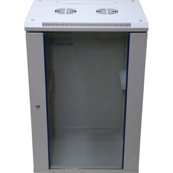 Extralink 18U 600X600 WALL-MOUNTED RACKMOUNT CABINET GRAY Falra szerelhető állvány Szürke