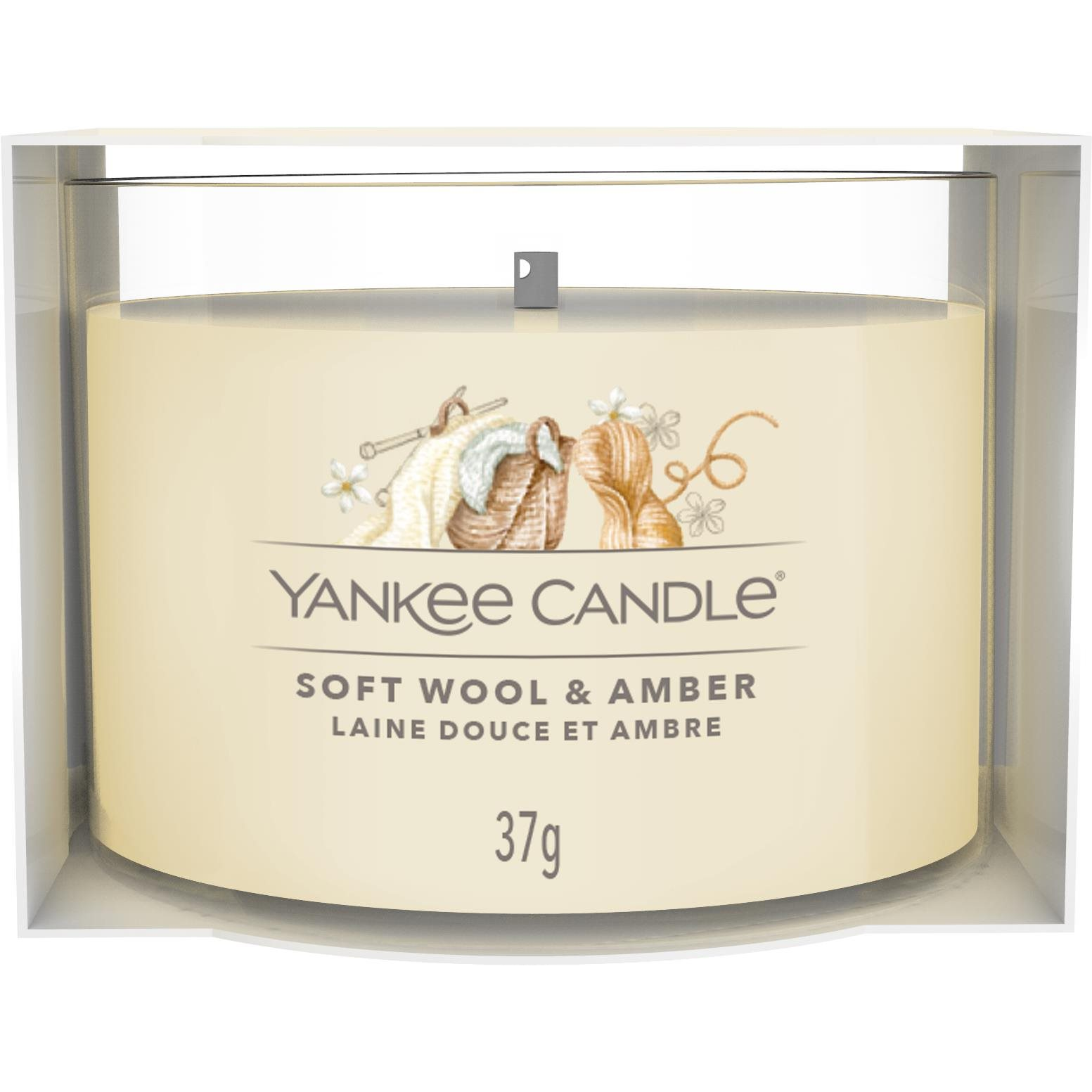 YANKEE CANDLE Soft Wool & Amber 37 g (5038581141107)