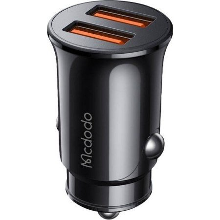 Mcdodo CC-6602 2x USB-A Autós töltő - Fekete (12W) (CC-6602)