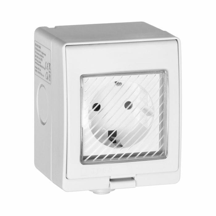 Orno Felszíni Aljzat IP55 Tuya Smart Wi-Fi, Schuko (OR-SH-17405(GS))