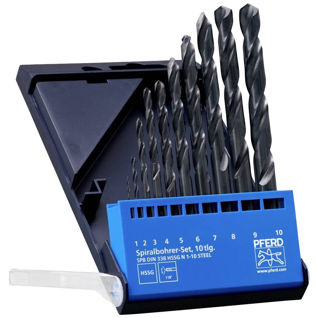 PFERD fém spirálfúró készlet 10db (25298001) (pferd25298001)