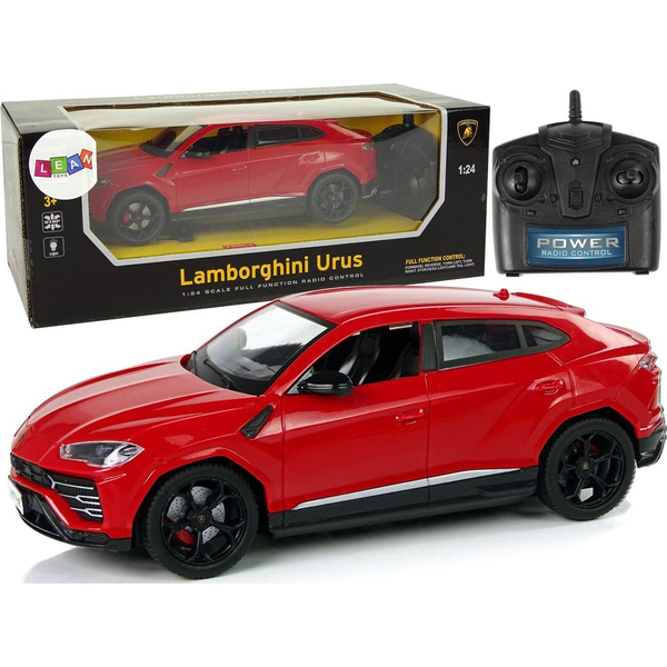 Autó R/C 1_24 Lamborghini Urus Piros 2.4 G Fények