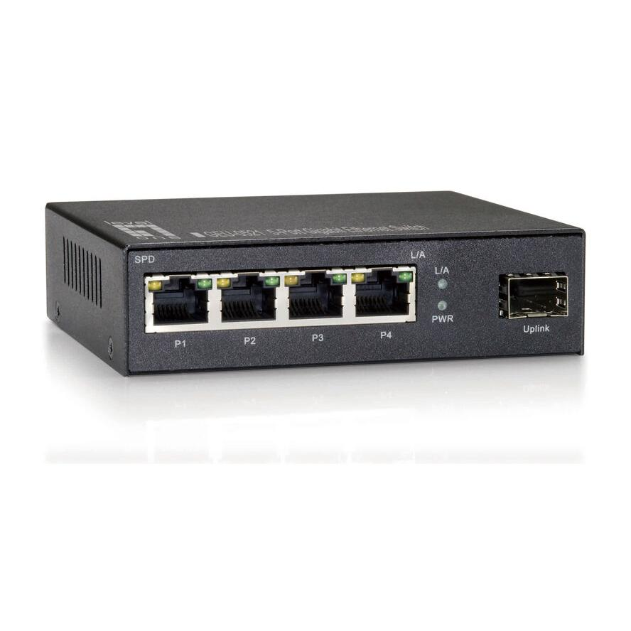 LevelOne GEU-0521 hálózati kapcsoló Beállítást nem igénylő (unmanaged) Gigabit Ethernet (10/100/1000) Szürke (GEU-0521)