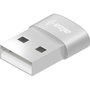 AlzaPower USB-A (M) to USB-C (F) 2.0, fehér