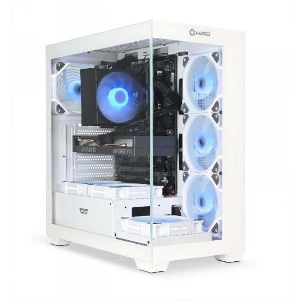 Komputer NTT System Komputer HIRO Aurora White Edition Intel i5 14400F, ARC B580 12GB, 16GB RAM, 1TB SSD, WIFI, W11