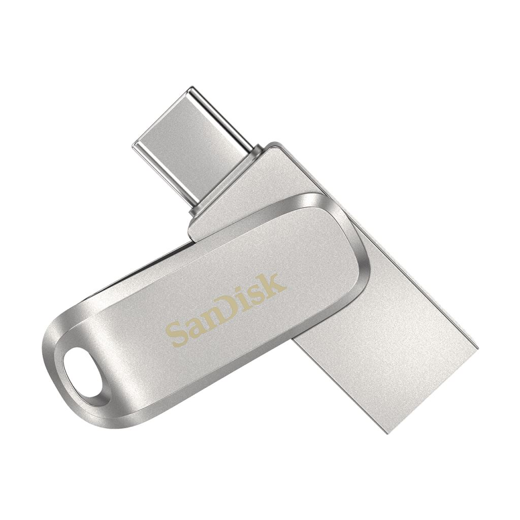 Pen Drive 64GB USB 3.1 Gen1 SanDisk Dual Drive Luxe ezüst (186463 / SDDDC4-064G-G46) (SanDisk 186463)