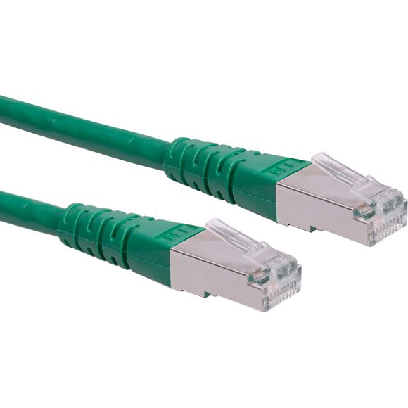 ROLINE Síťový kabel patchcord RJ45 kat.6 S/FTP, zelený, 1,5 m