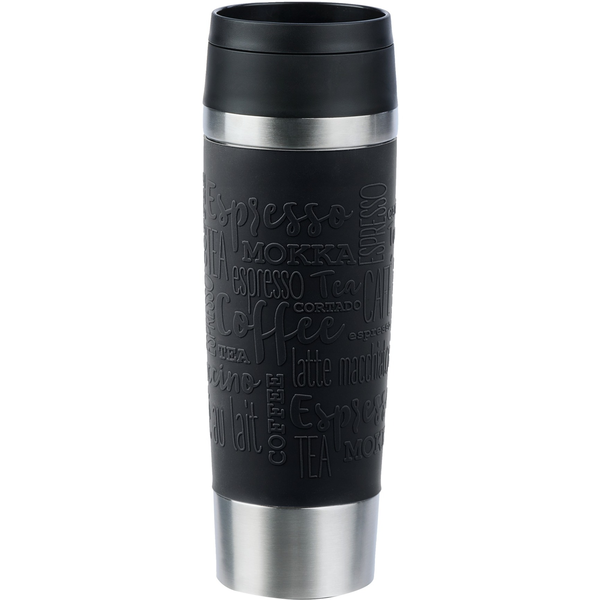 EMSA Travel Mug Classic N2022000 туристическа чаша с дръжка 500 мл Черен, Неръждаема стомана Неръждаема стомана