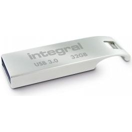 Integral 32GB USB3.0 DRIVE ARC METAL UP TO R-200 W-20 MBS memorii flash USB 32 Giga Bites USB Tip-A 3.2 Gen 1 (3.1 Gen 1) Argint