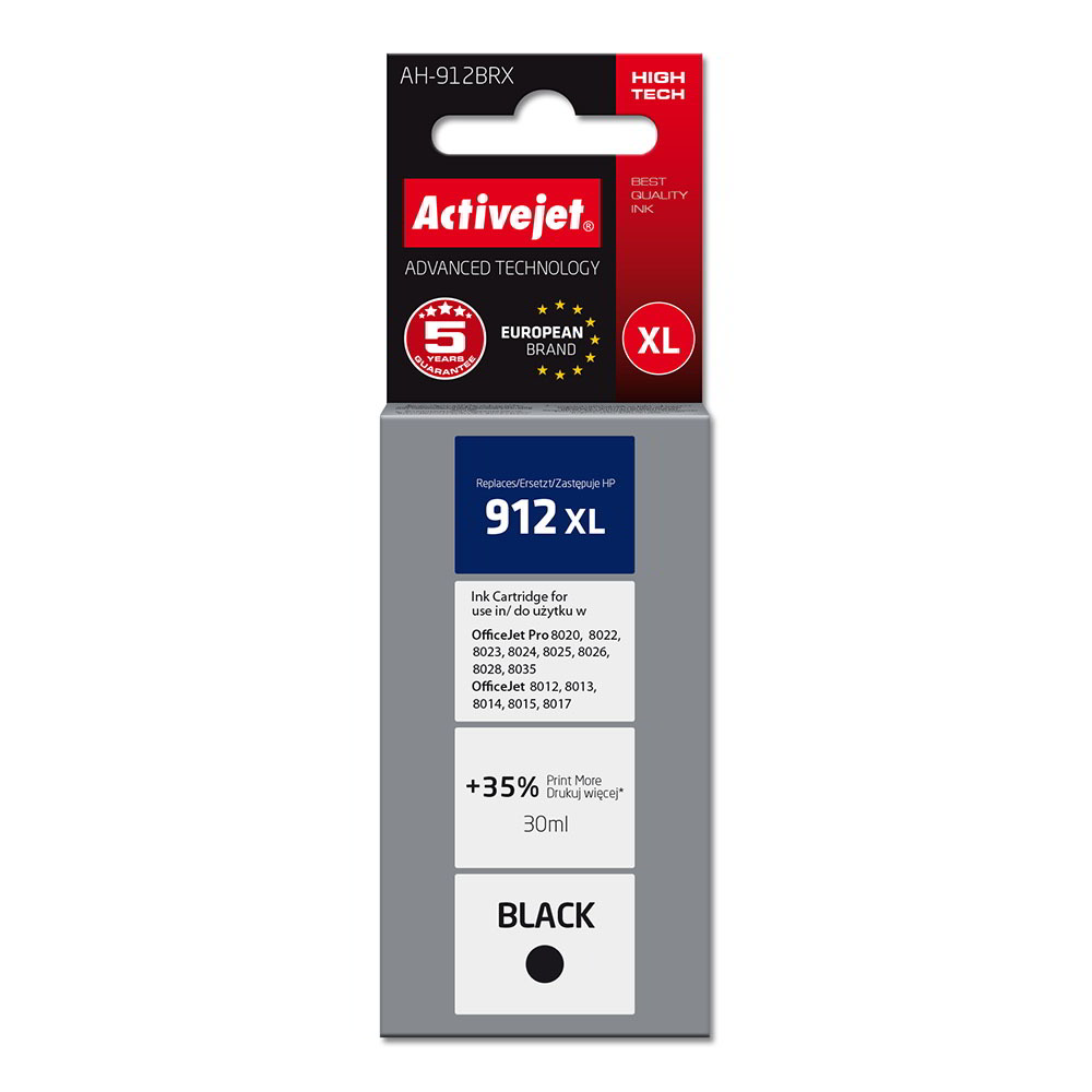ActiveJet (HP 3YL84AE 912XL) Tinta Fekete (AH-912BRX)