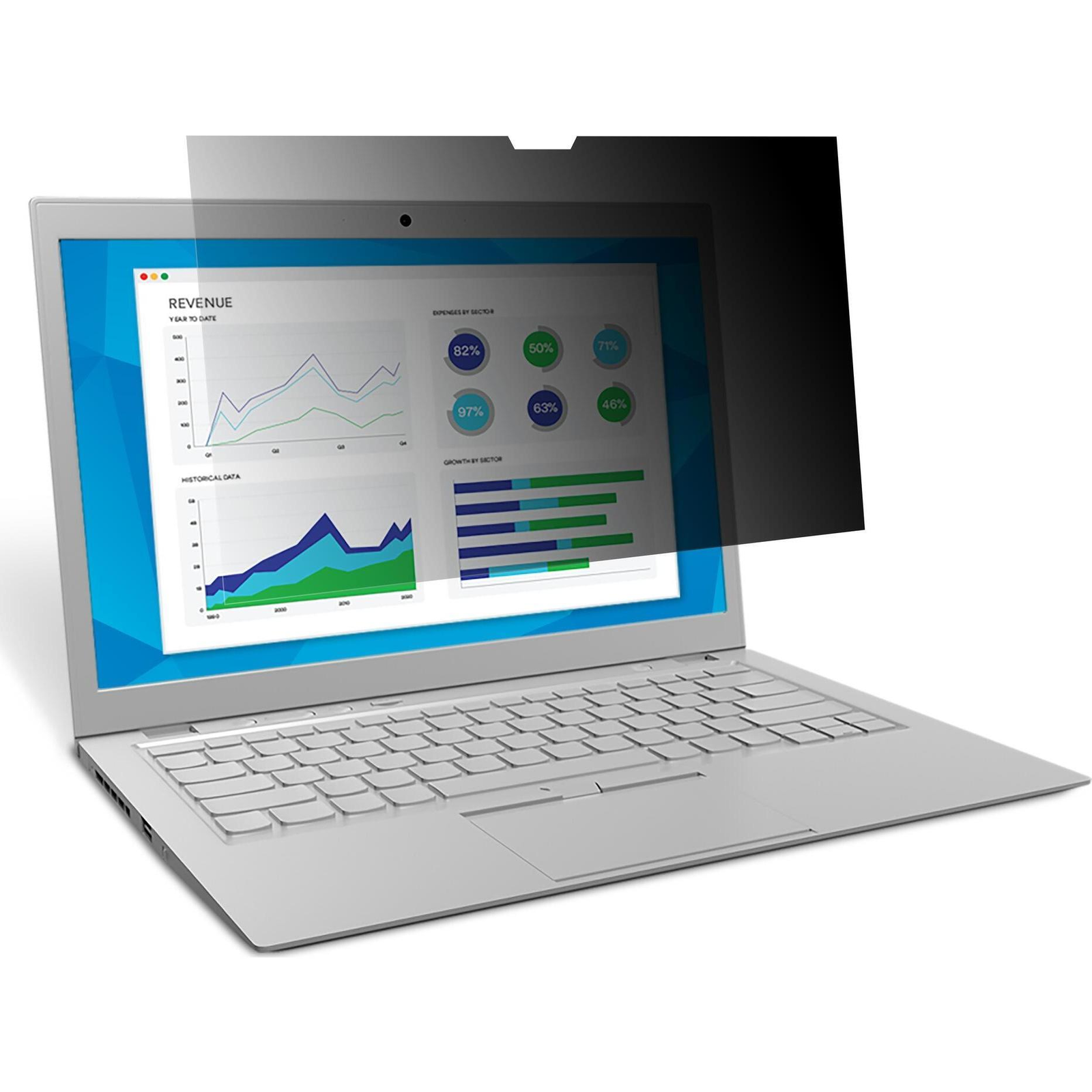 3M PF133W9B 33,8 cm (13.3") Laptop Keret nélküli betekintésvédő fólia (98044066482)