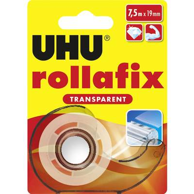 UHU rollafix TRANSPARENT (36955) Ragasztószalag Átlátszó (H x Sz) 7.5 m x 19 mm 1 db (36955)