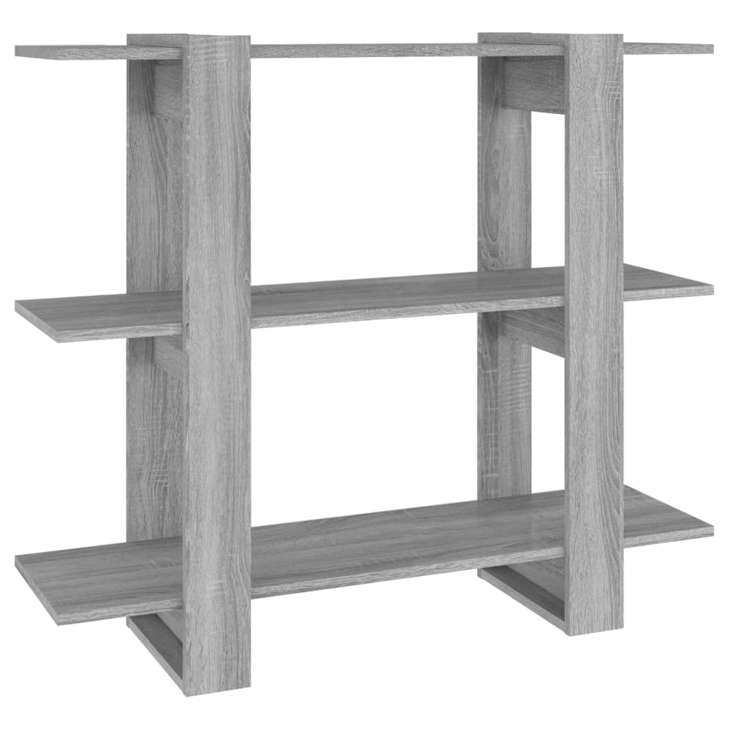 szürke sonoma színű könyvszekrény/térelválasztó 100x30x87 cm (813567)