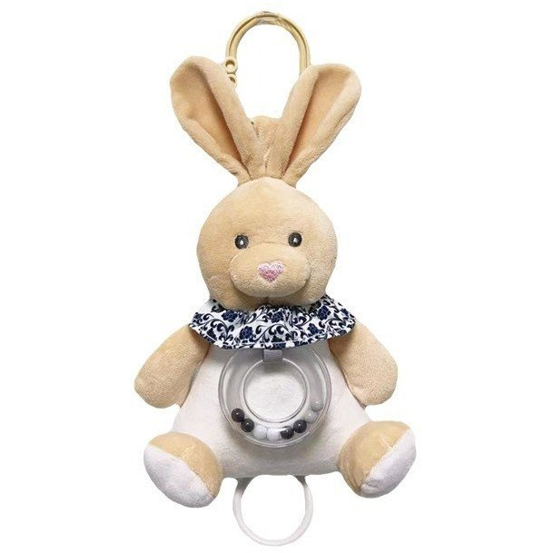 Tulilo Zenélő nyuszi plüssfigura 18 cm - Bézs (9423)