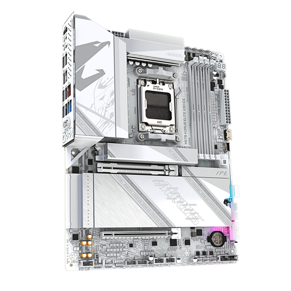 GIGABYTE Alaplap AM5 X870 AORUS ELITE X3D ICE AMD X870, ATX (X870 AORUS ELITE X3D ICE)