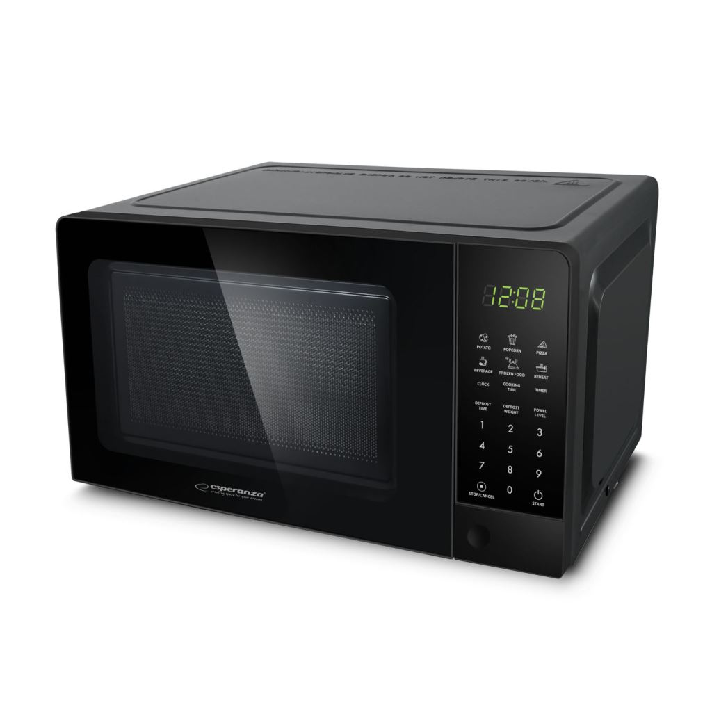 Esperanza Horneado mikrohullámú sütő 700W fekete 20L (EKO009)