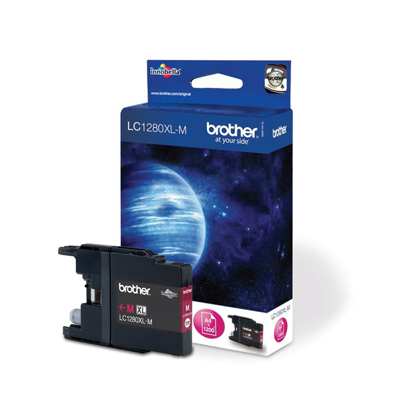 Brother LC1280XLM blækpatron 1 stk Original Højt (XL) udbytte Magenta