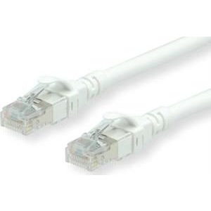 Patchcord Roline U/UTP 6a RJ45 / RJ45 0,5 m bílý