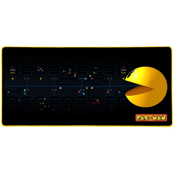 Konix PacMan Геймърска подложка за мишка Черен, Син, Жълт