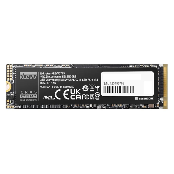 Klevv CRAS C715 1 TB M.2 PCI Express 3.0 NVMe 3D TLC NAND