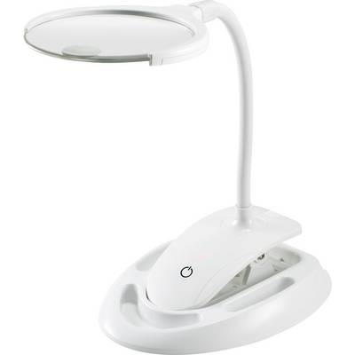 TOOLCRAFT WSL-006 LED nagyító lámpa asztali bilinccsel 60lm 1.75 x, 3 x Lencseméret: (O) 110 mm (TO-6378552)