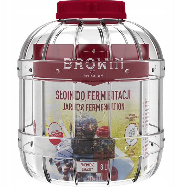MULTIFUNCT. 8L PLASTIC JAR FOR FERMEN.