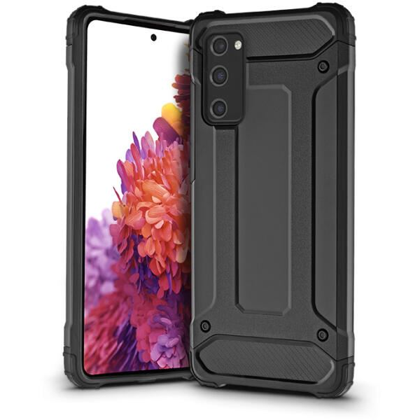 Haffner Samsung G780F Galaxy S20 FE/S20 FE 5G ütésálló hátlap - Armor - fekete (PT-6175) (PT-6175)