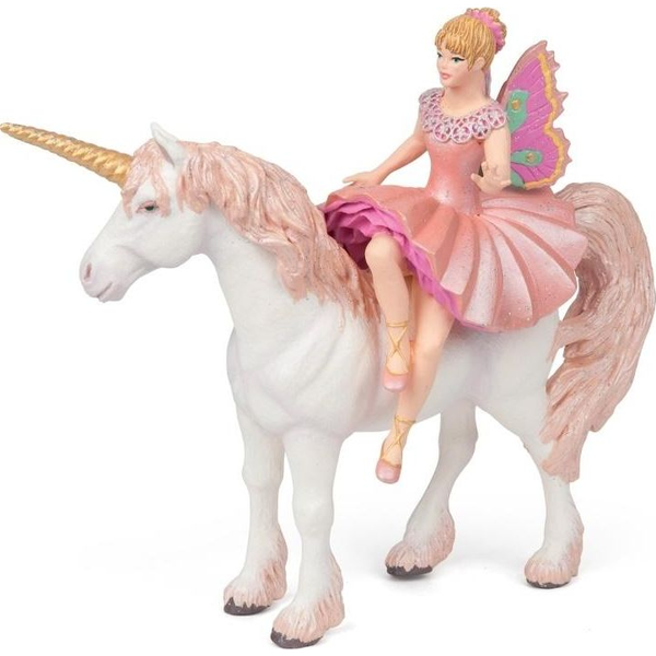 PAPO BALLERINA FIGURINE ELF AND UNICORN
