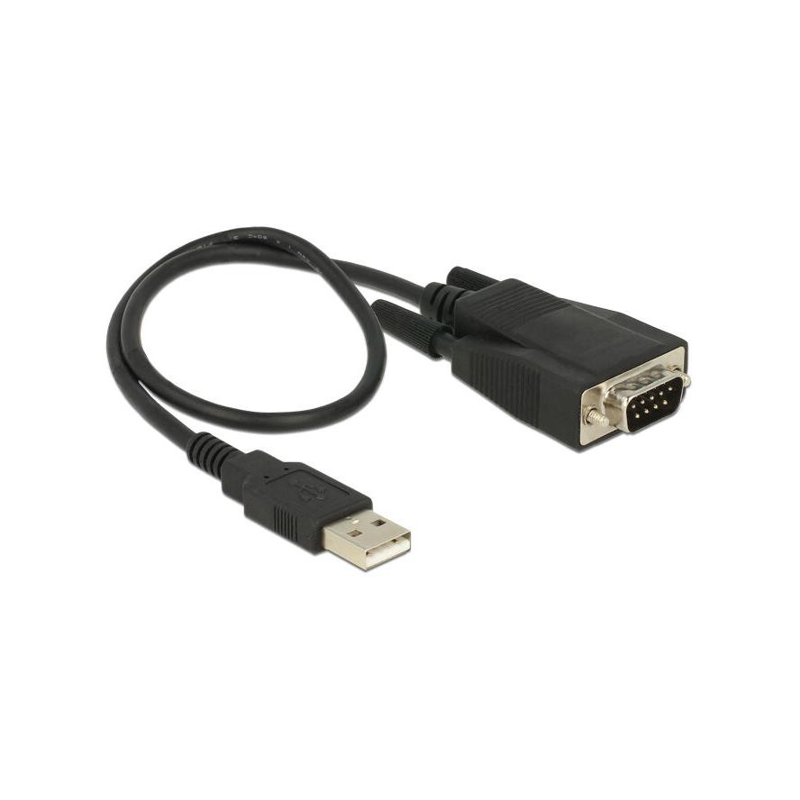 DELOCK Adapter USB Type-A -> Seriell RS232 DB9-St ESD 35cm (62958)